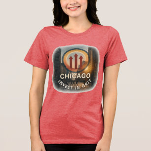 Chicago Tri-blend T-shirt   Featherlight Urban Gra