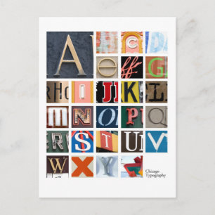 Chicago Typeography Briefkaart