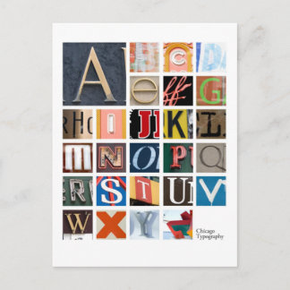 Chicago Typeography Briefkaart