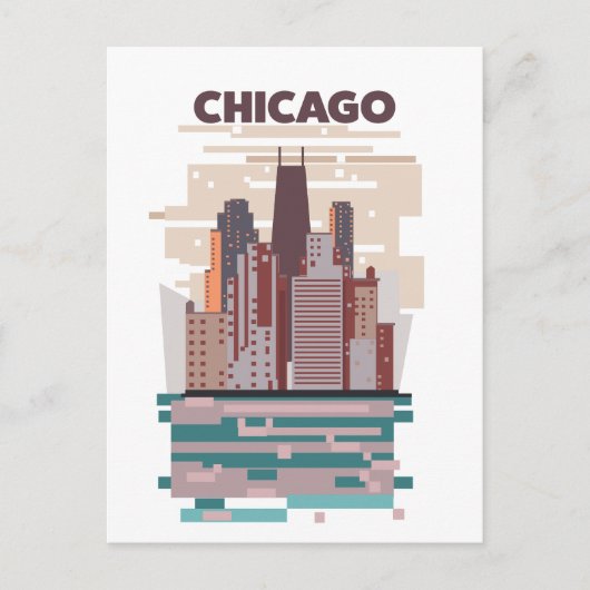 Chicago Uitnodiging Briefkaart (Voorkant)