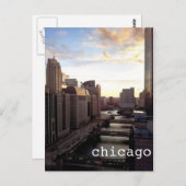 Chicago Uitzicht van Marina City Briefkaart (Voorkant / Achterkant)