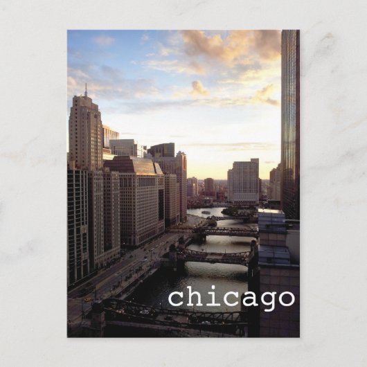 Chicago Uitzicht van Marina City Briefkaart (Voorkant)