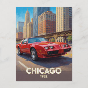 Chicago Urban Performance Drive 1982 Illinois Briefkaart