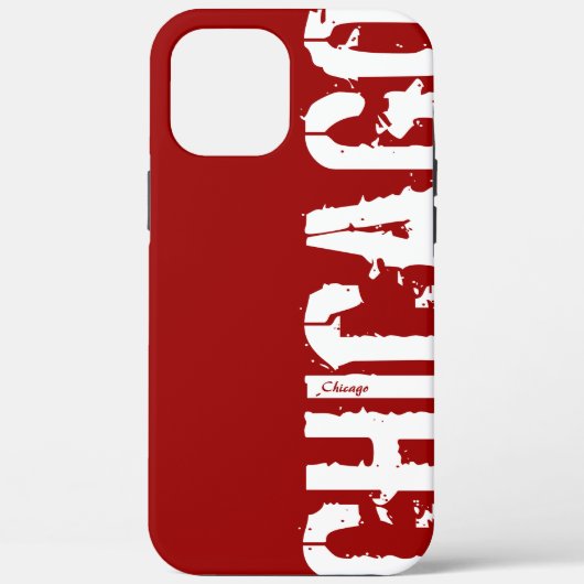 Chicago - Urban Style Red iPhone Hoesje (Achterkant)
