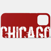 Chicago - Urban Style Red iPhone Hoesje (Achterkant (horizontaal))