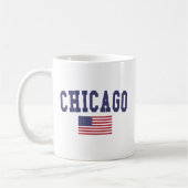 Chicago US Flag Koffiemok (Links)