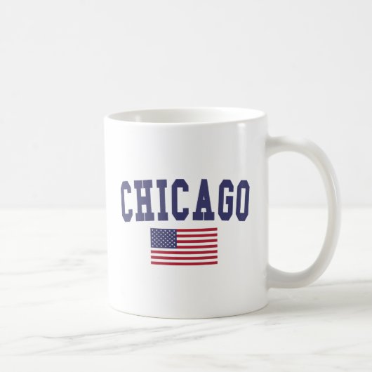 Chicago US Flag Koffiemok (Rechts)