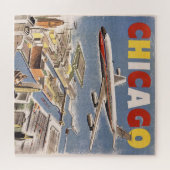 Chicago USA Air Travel Advertisement Legpuzzel (Horizontaal)