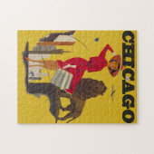  Chicago USA Air Travel Advertisement Legpuzzel (Horizontaal)