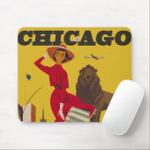  Chicago USA Air Travel Advertisement Muismat (Met muis)