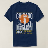 chicago usa de winderige stad TShirt (Design voorkant)