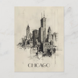 Chicago USA Reizen Briefkaart
