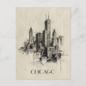 Chicago USA Reizen Briefkaart (Voorkant)