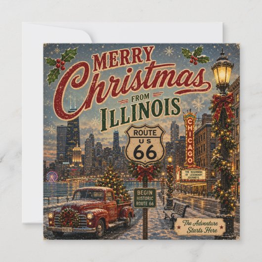 Chicago Vakantie Kerst Route 66 (Voorkant)