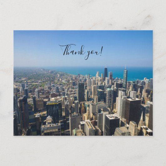 Chicago Van Boven Dank Je Kaartje Briefkaart (Voorkant)
