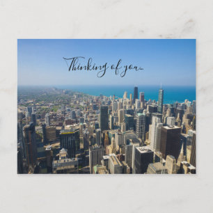 Chicago van boven je Briefkaart