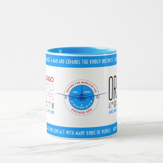 Chicago, Verenigde Staten elegant Mok (Midden)