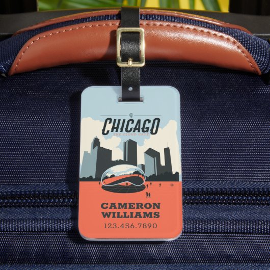 Chicago, Verenigde Staten | Millennium Park Bagagelabel (Voorkant Insitu 2)