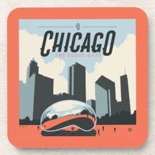 Chicago, Verenigde Staten Millennium Park Bier Onderzetter