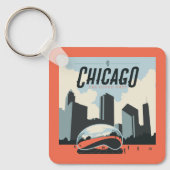 Chicago, Verenigde Staten | Millennium Park Sleutelhanger (Voorkant)