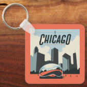 Chicago, Verenigde Staten | Millennium Park Sleutelhanger (Voorkant)