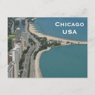 Chicago, Verenigde Staten, Vintage Travel Tourism  Briefkaart