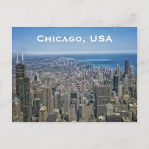 Chicago, Verenigde Staten, Vintage Travel Tourism  Briefkaart