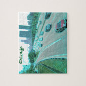 Chicago Verkeer in Gekleurde Folie Legpuzzel (Verticaal)