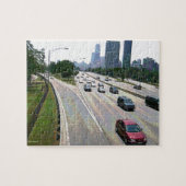 Chicago Verkeer in Zandsteen Legpuzzel (Horizontaal)