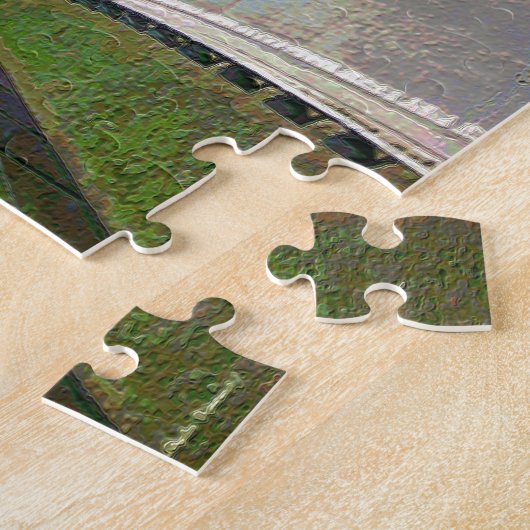 Chicago Verkeer in Zandsteen Legpuzzel (Zijkant)