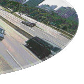 Chicago Verkeer in Zandsteen Snijplank (Hoek)