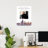 Chicago viering van het leven foto welkomstbord poster (Thuiskantoor)