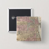 Chicago Vierkante Button 5,1 Cm (Voorkant /achterkant)