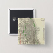 Chicago Vierkante Button 5,1 Cm (Voorkant /achterkant)