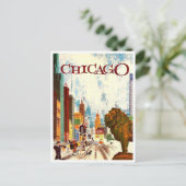 Chicago vintage briefkaart (Staand voorkant)