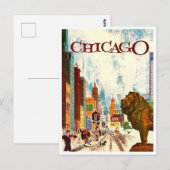 Chicago vintage briefkaart (Voorkant / Achterkant)