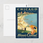 Chicago vintage briefkaart (Voorkant / Achterkant)