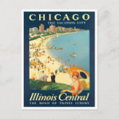 Chicago vintage briefkaart (Voorkant)