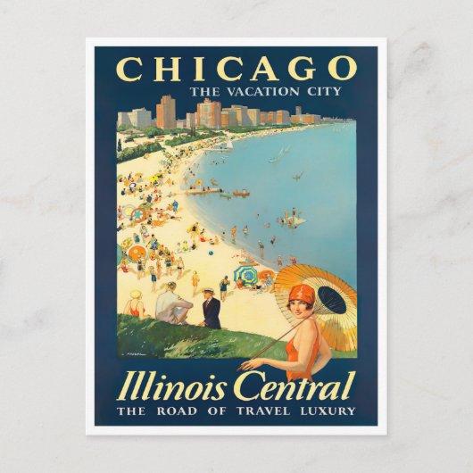 Chicago vintage briefkaart (Voorkant)
