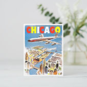 Chicago vintage briefkaart (Staand voorkant)