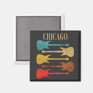 Chicago Vintage Guitars Concert Festival Souvenir Magneet