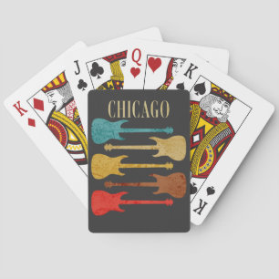 Chicago Vintage Guitars Concert Festival Souvenir Pokerkaarten