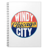 Chicago Vintage Label Notitieboek (Voorkant)