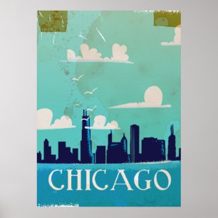 Chicago vintage poster