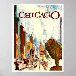 Chicago vintage poster
