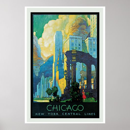Chicago Vintage Poster (Voorkant)