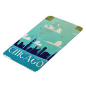 Chicago vintage reisposter magneet (Linkerzijde)
