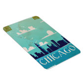 Chicago vintage reisposter magneet (Rechterzijde)