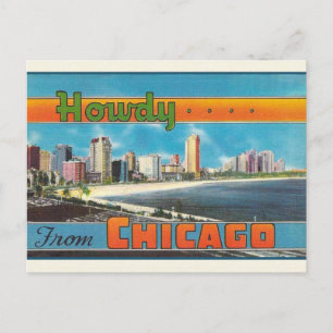 Chicago Vintage Travel Briefkaart