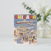 Chicago Vintage Travel  Briefkaart (Staand voorkant)